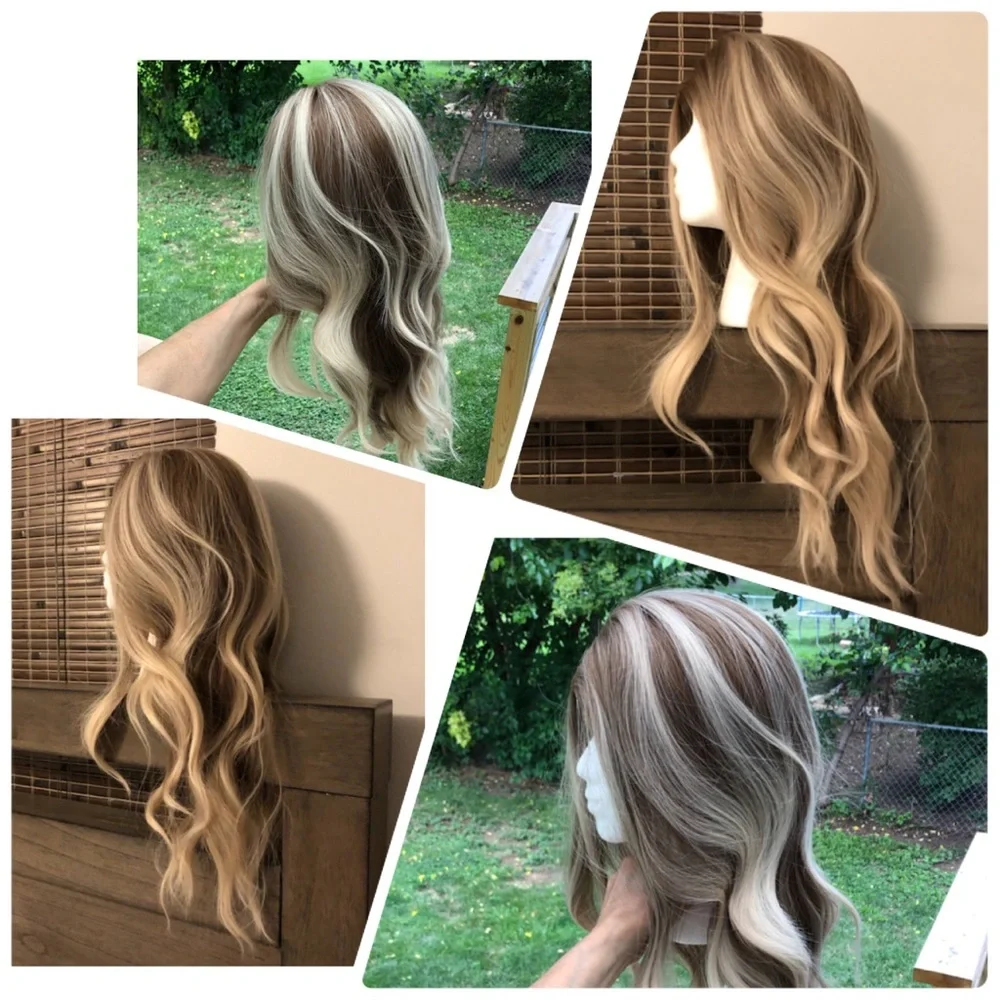 Blonde Long Wavy Fashion Wig - Neutral Blonde